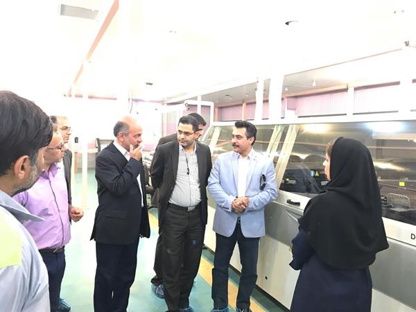بازدید مدیر کل ICT استان کرمان از خطوط تولید کارخانجات صنعتی کرمان تابلو