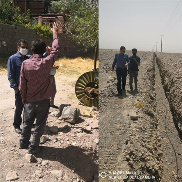 بازدید مدیر کل ارتباطات و فنآوری اطلاعات استان کرمان از روند اجرایی  فاز اول پروژه توسعه ارتباطات روستایی (تار) دریجان و مرغک