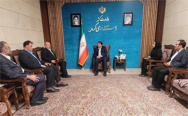 استاندار کرمان و رئیس پژوهشگاه فضایی ایران در نشست راهبردی توسعه زیرساخت‌های فضایی استان شرکت کردند