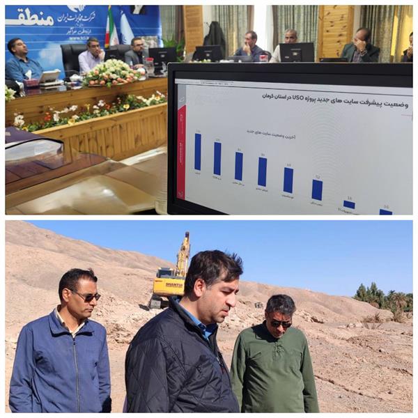 بررسی وضعیت ارتباطی و برق روستاهای استان کرمان