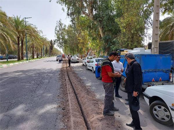 پایان حفاری پروژه ملی فیبرمنازل و کسب و کارها در شهر بم