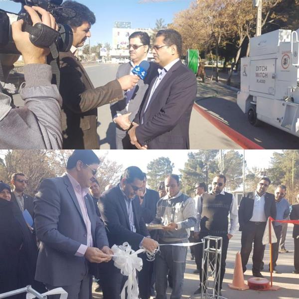 افتتاح فاز اول پروژه شبکه فیبرنوری شهرکرمان